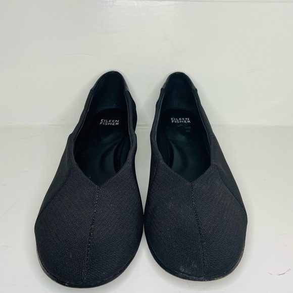 Eileen Fisher Grosgrain Ballet Flats Black Size 9 SOLD - Picture 2 of 11